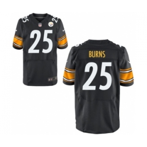 Men's Nike Pittsburgh Steelers #25 Artie Burns Elite Black Team Color NFL Jersey
