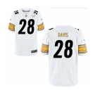 Men's Nike Pittsburgh Steelers #28 Sean Davis Elite White NFL Jersey