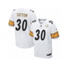 Men's Nike Pittsburgh Steelers #30 Cameron Sutton Elite White NFL Jersey