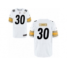 Men's Nike Pittsburgh Steelers #30 James Conner Elite White NFL Jersey