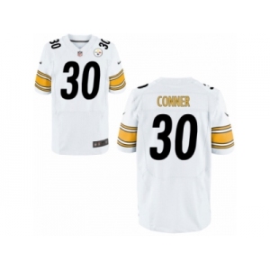 Men's Nike Pittsburgh Steelers #30 James Conner Elite White NFL Jersey