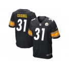 Men's Nike Pittsburgh Steelers #31 Ross Cockrell Elite Black Team Color NFL Jersey