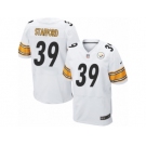 Men's Nike Pittsburgh Steelers #39 Daimion Stafford Elite White NFL Jersey