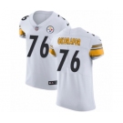 Men's Nike Pittsburgh Steelers #76 Chukwuma Okorafor White Vapor Untouchable Elite Player NFL Jersey