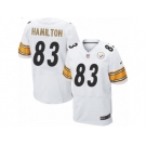 Men's Nike Pittsburgh Steelers #83 Cobi Hamilton Elite White NFL Jersey