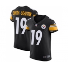 Men's Pittsburgh Steelers #19 JuJu Smith-Schuster Black Team Color Vapor Untouchable Elite Player Football Jersey