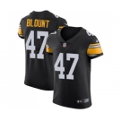 Men's Pittsburgh Steelers #47 Mel Blount Black Alternate Vapor Untouchable Elite Player Football Jersey