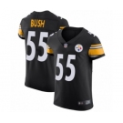 Men's Pittsburgh Steelers #55 Devin Bush Black Team Color Vapor Untouchable Elite Player Football Jersey