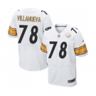 Nike Pittsburgh Steelers #78 Alejandro Villanueva Elite White NFL Jersey