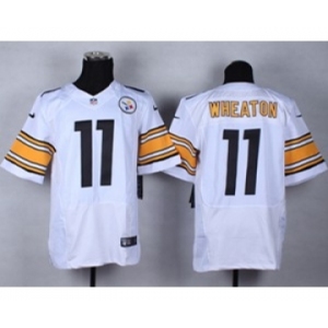 nike nfl jerseys pittsburgh steelers #11 wheaton white[Elite]