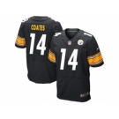 nike nfl jerseys pittsburgh steelers #14 sammie coates black[Elite]