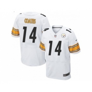 nike nfl jerseys pittsburgh steelers #14 sammie coates white[Elite]
