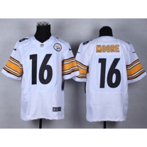 nike nfl jerseys pittsburgh steelers #16 moore white[Elite]