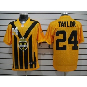 nike nfl jerseys pittsburgh steelers #24 taylor throwback yellow-black 1933