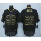 nike nfl jerseys pittsburgh steelers #26 bell black[Elite lights out][bell]