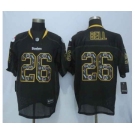 nike nfl jerseys pittsburgh steelers #26 bell black[Elite united sideline][bell]