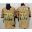 nike nfl jerseys pittsburgh steelers #26 bell gold[Elite drift fashion][bell]