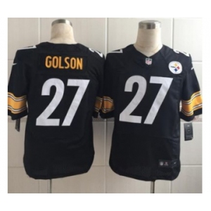 nike nfl jerseys pittsburgh steelers #27 golson black[Elite][golson]