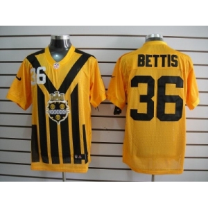 nike nfl jerseys pittsburgh steelers #36 bettis throwback yellow-black 1933