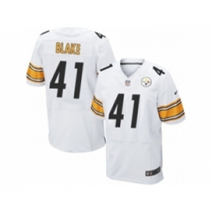 nike nfl jerseys pittsburgh steelers #41 antwon blake white[Elite]