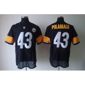 nike nfl jerseys pittsburgh steelers #43 polamalu black[elite]