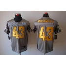 nike nfl jerseys pittsburgh steelers #43 polamalu grey[Elite shadow 50th Patch]