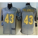 nike nfl jerseys pittsburgh steelers #43 troy polamalu grey[Elite vapor]