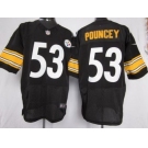 nike nfl jerseys pittsburgh steelers #53 pouncey black[Elite]