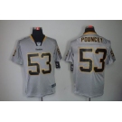 nike nfl jerseys pittsburgh steelers #53 pouncey grey[Elite lights out]