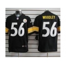 nike nfl jerseys pittsburgh steelers #56 woodley black[Elite]