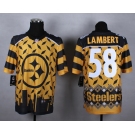 nike nfl jerseys pittsburgh steelers #58 lambert [Elite Style Noble Fashion]