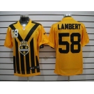 nike nfl jerseys pittsburgh steelers #58 lambert throwback yellow-black 1933