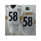 nike nfl jerseys pittsburgh steelers #58 lambert white[Elite]