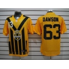 nike nfl jerseys pittsburgh steelers #63 dawson throwback yellow-black 1933