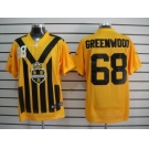 nike nfl jerseys pittsburgh steelers #68 greenwood throwback yellow-black 1933