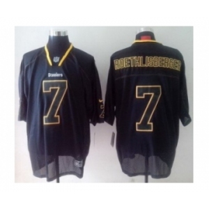 nike nfl jerseys pittsburgh steelers #7 roethlisberger black[Elite lights out]