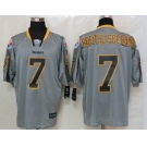 nike nfl jerseys pittsburgh steelers #7 roethlisberger grey[Elite lights out]