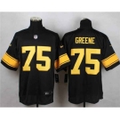 nike nfl jerseys pittsburgh steelers #75 joe greene black[Elite][number golden]