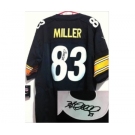 nike nfl jerseys pittsburgh steelers #83 miller black[Elite signature]