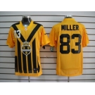 nike nfl jerseys pittsburgh steelers #83 miller throwback yellow-black 1933