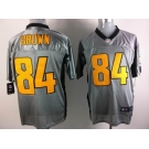 nike nfl jerseys pittsburgh steelers #84 brown grey[Elite shadow]