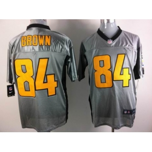 nike nfl jerseys pittsburgh steelers #84 brown grey[Elite shadow]