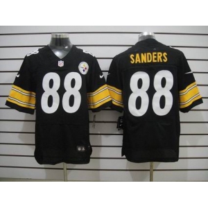 nike nfl jerseys pittsburgh steelers #88 sanders black[sanders][Elite]