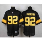 nike nfl jerseys pittsburgh steelers #92 harrison black[Elite][number golden]