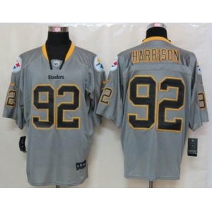 nike nfl jerseys pittsburgh steelers #92 harrison grey[Elite lights out]
