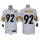 nike nfl jerseys pittsburgh steelers #92 harrison white[Elite]