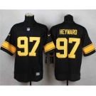 nike nfl jerseys pittsburgh steelers #97 heyward black[Elite][number golden]