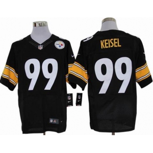 nike nfl jerseys pittsburgh steelers #99 keisel black[elite]