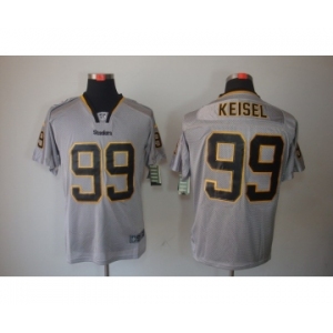 nike nfl jerseys pittsburgh steelers #99 keisel grey[Elite lights out]