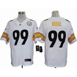 nike nfl jerseys pittsburgh steelers #99 keisel white[Elite]